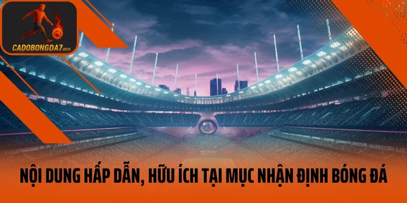 Nội dung hấp dẫn, hữu ích tại mục nhận định bóng đá