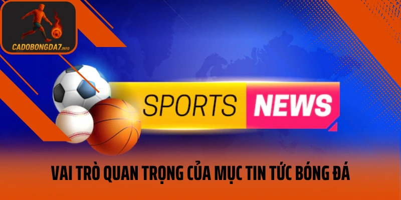 Vai trò quan trọng của mục tin tức bóng đá